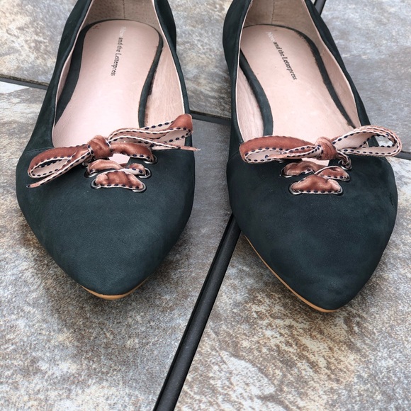 Pilcro & The Letterpress Green Suede Flats - Picture 5 of 9